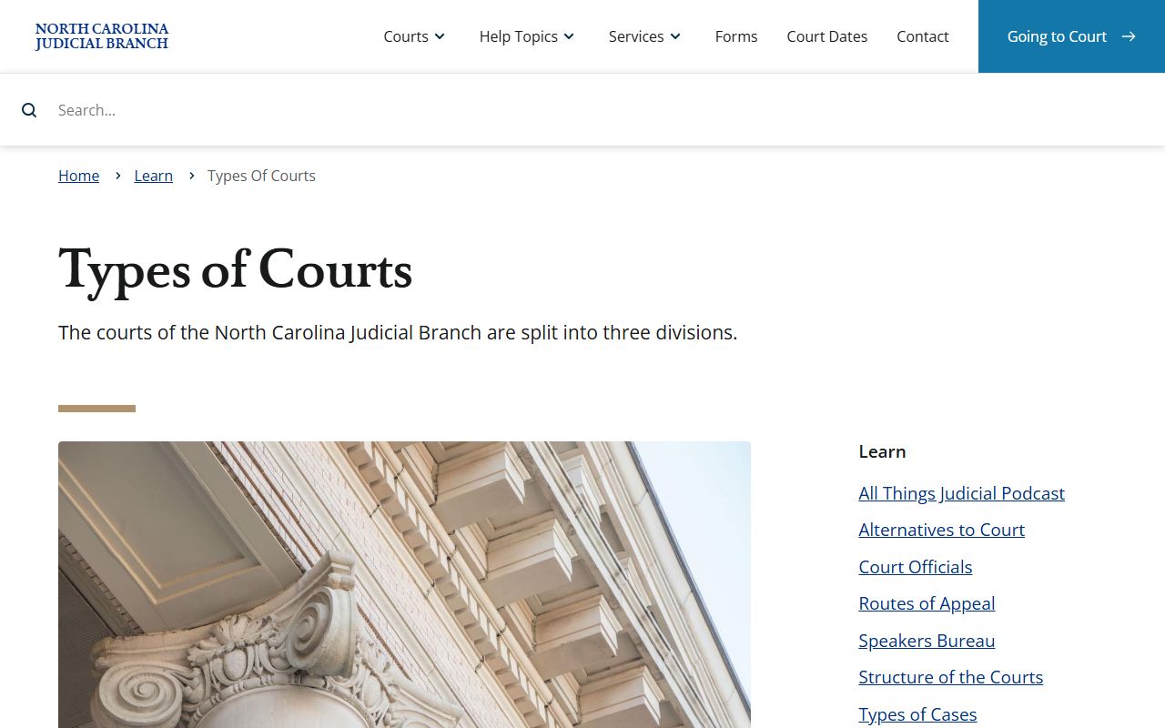 Transylvania County Clerk of Superior Court types of courts