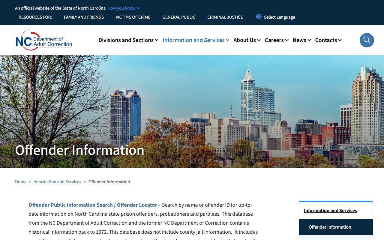 Transylvania County arrest records NC DAC offender search