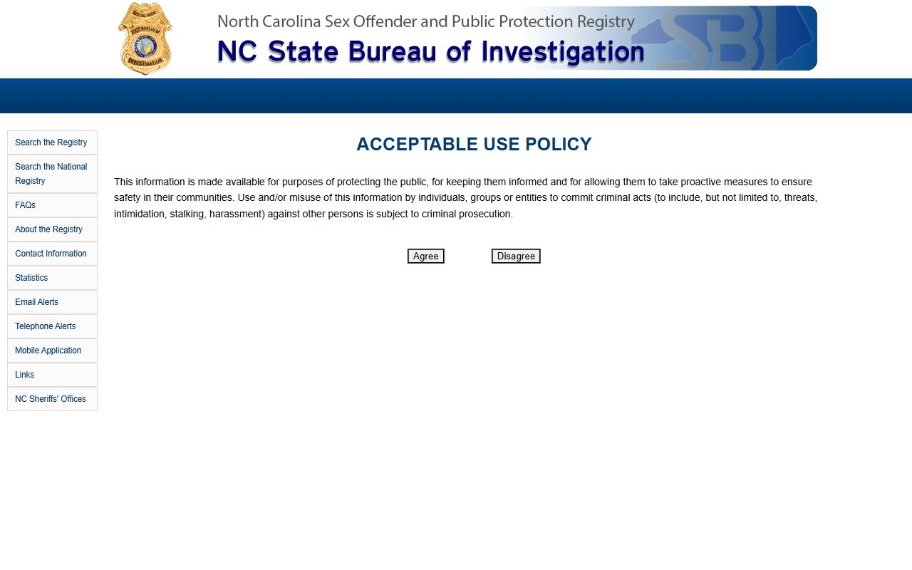 Transylvania County Superior Court NCSBI sex offender registry search