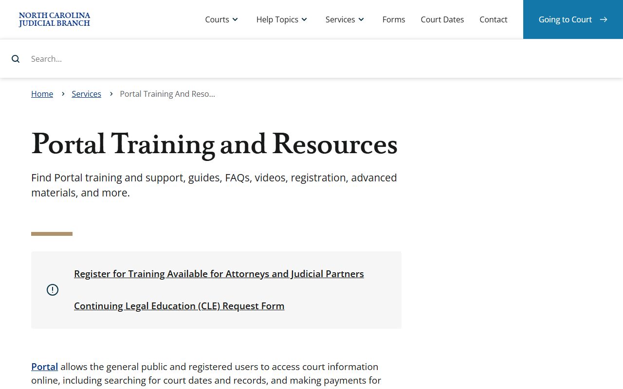 Transylvania County Court records Portal training and Smart Search resources