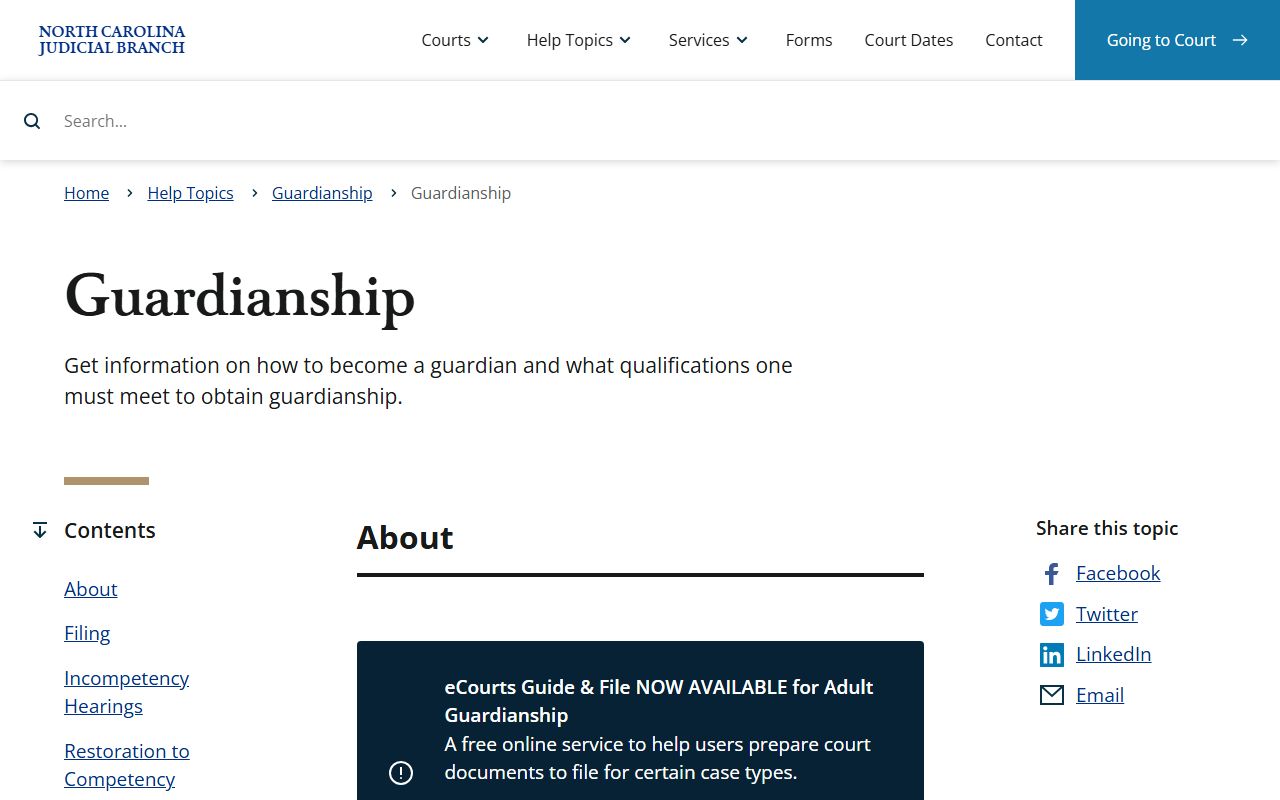 Transylvania County probate records NC guardianship help topic